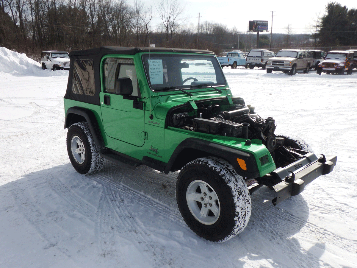 2004 Electric Green Jeep Wrangler Sport Pirate 4x4